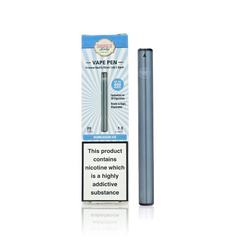 Dinner Lady Bubblegum Ice Disposable Vape Pen 20Mg 1.5ml
